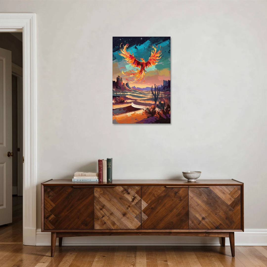 Phoenix Rising Desert Colors - Canvas Wall Art - Coffee Table - 24x36