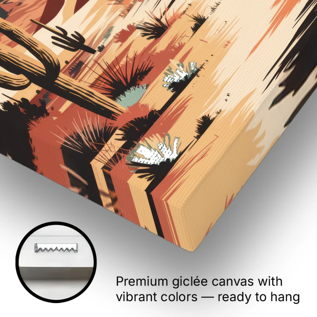 Phoenix Scenic Desert Beauty - Canvas Wall Art - Gallery Wrap Corner