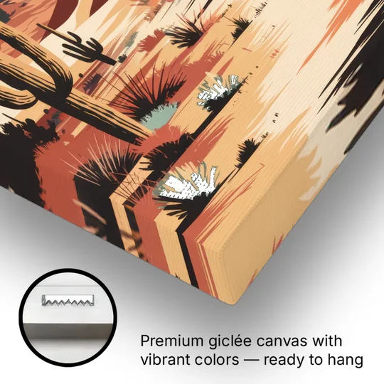 Phoenix Scenic Desert Beauty - Canvas Wall Art - Gallery Wrap Corner