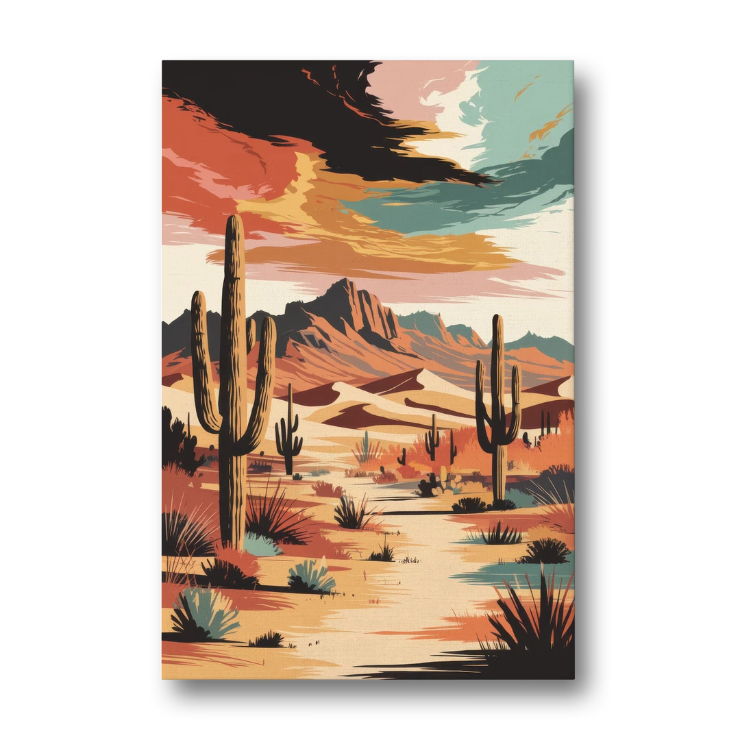 Phoenix Scenic Desert Beauty - Canvas Wall Art - Front