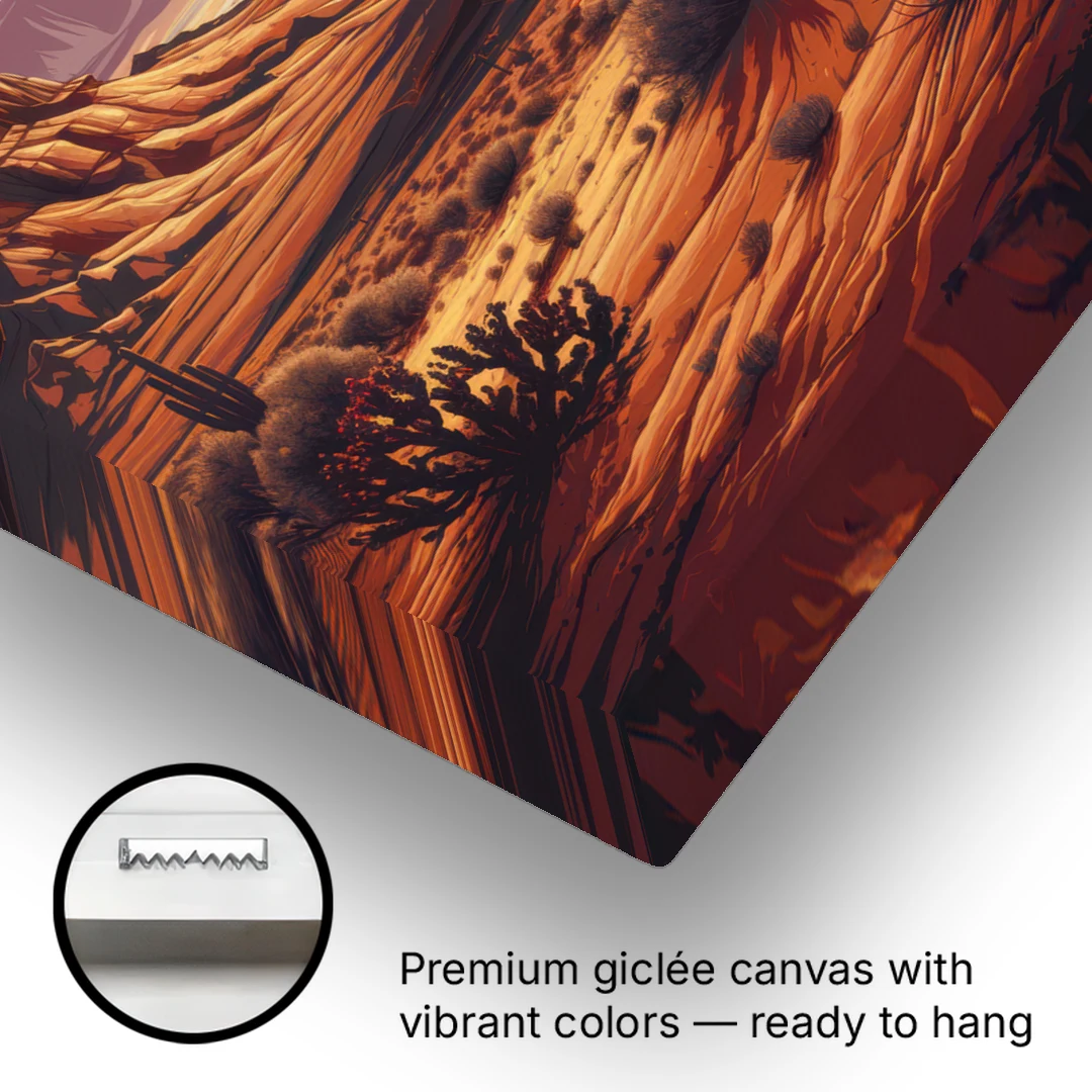 Phoenix Southwest Charm - Canvas Wall Art - Gallery Wrap Corner
