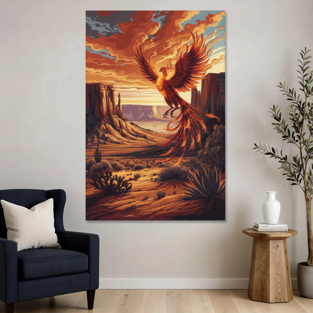 Phoenix Southwest Charm - Canvas Wall Art - Sofa - 40x60