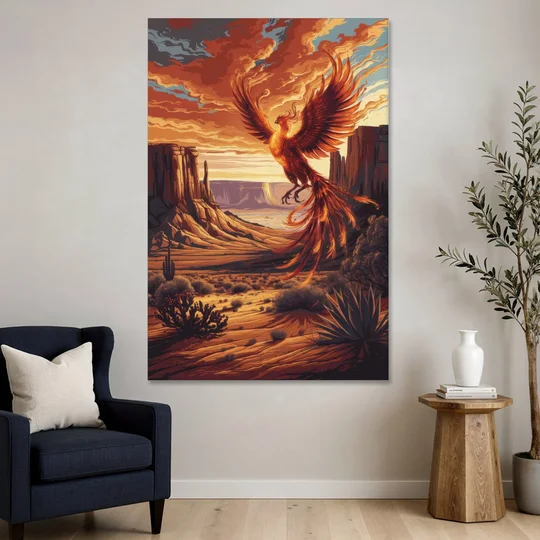 Phoenix Southwest Charm - Canvas Wall Art - Sofa - 40x60