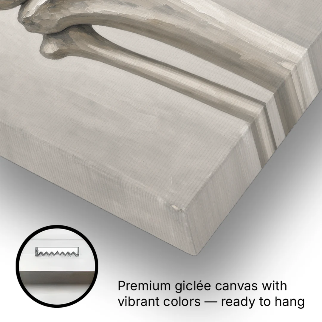 Physical Therapy Wall Art of the Knee Joint - Canvas Wall Art - Gallery Wrap Corner