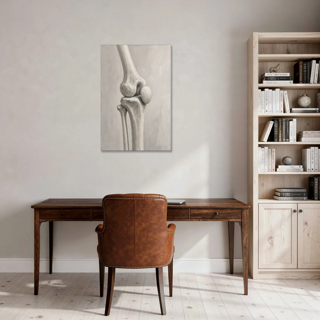 Physical Therapy Wall Art of the Knee Joint - Canvas Wall Art - Office - 24x36