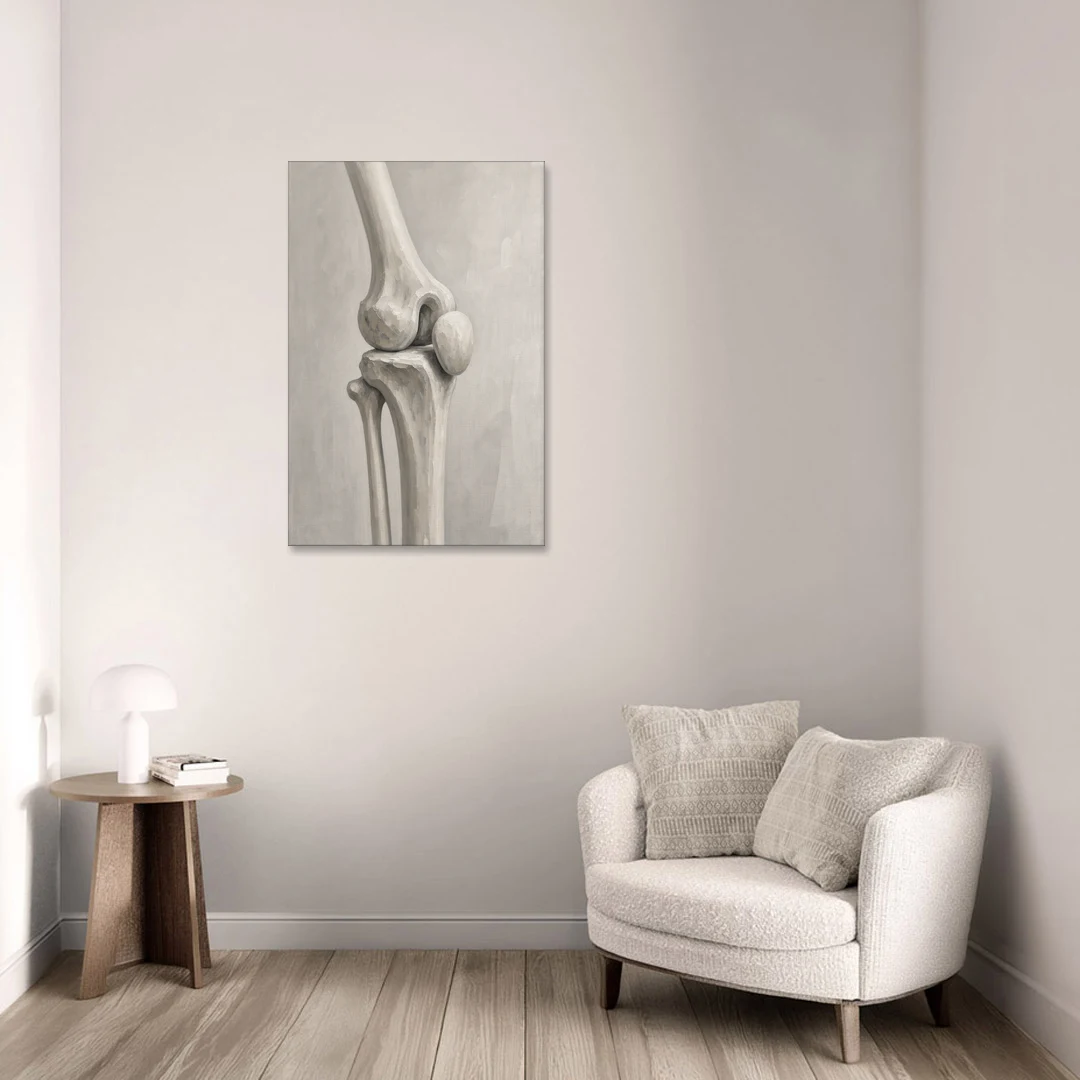 Physical Therapy Wall Art of the Knee Joint - Canvas Wall Art - Sofa - 24x36