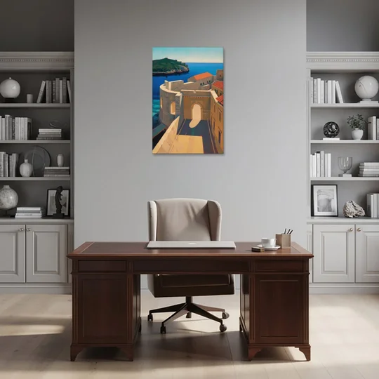 Pile Gate Majesty - Canvas Wall Art - Office - 24x36