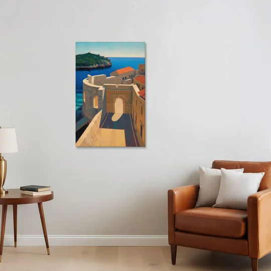 Pile Gate Majesty - Canvas Wall Art - Sofa - 24x36