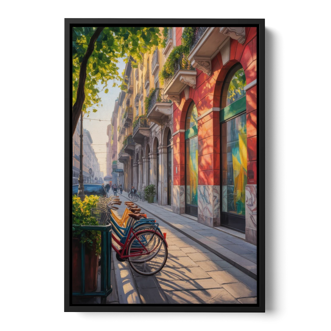 Pinacoteca Brilliance - Black Framed Canvas Wall Art - Front