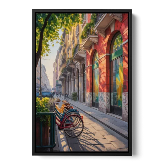 Pinacoteca Brilliance - Black Framed Canvas Wall Art - Front