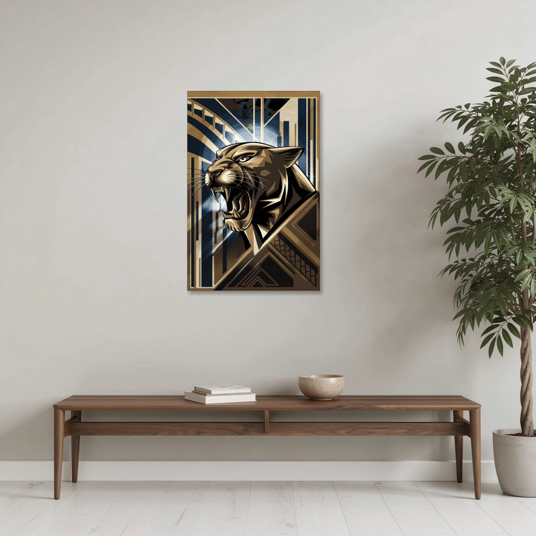 Pittsburgh Panthers Spirit - Canvas Wall Art - Coffee Table - 24x36