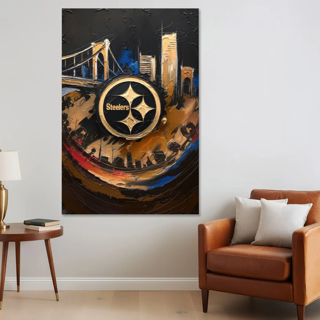 Pittsburgh Steelers Fan Pride - Canvas Wall Art - Sofa - 40x60