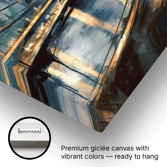 Pittsburgh Urban Aesthetic - Canvas Wall Art - Gallery Wrap Corner
