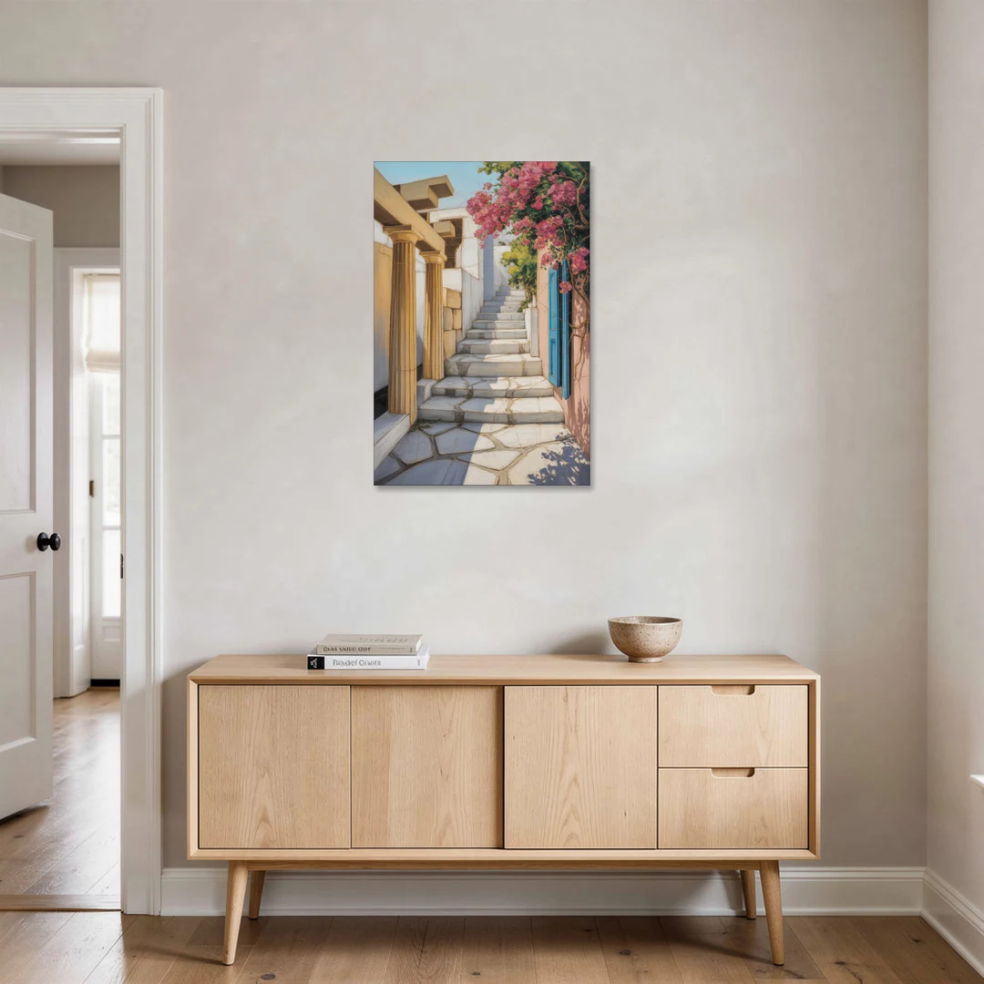 Plaka Pathways - Canvas Wall Art - Coffee Table - 24x36
