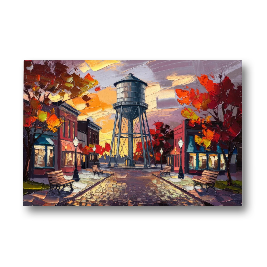 Plano Local Landmarks - Canvas Wall Art - Front