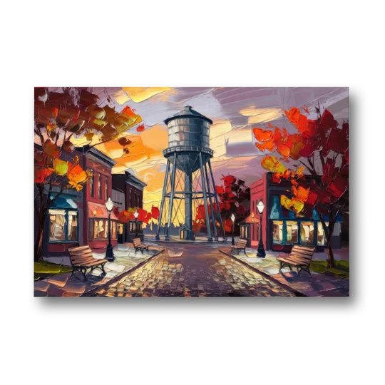 Plano Local Landmarks - Canvas Wall Art - Front