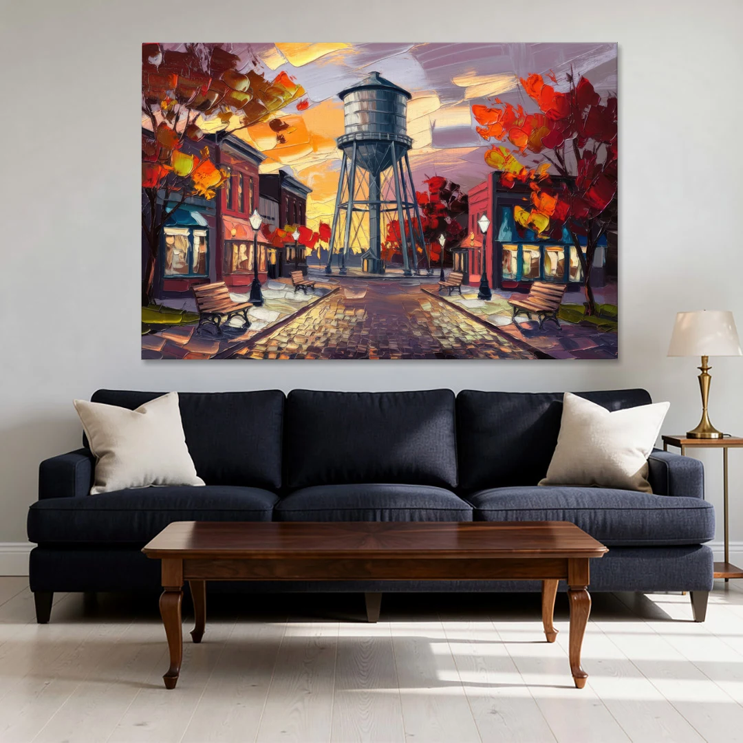 Plano Local Landmarks - Canvas Wall Art - Sofa - 60x40