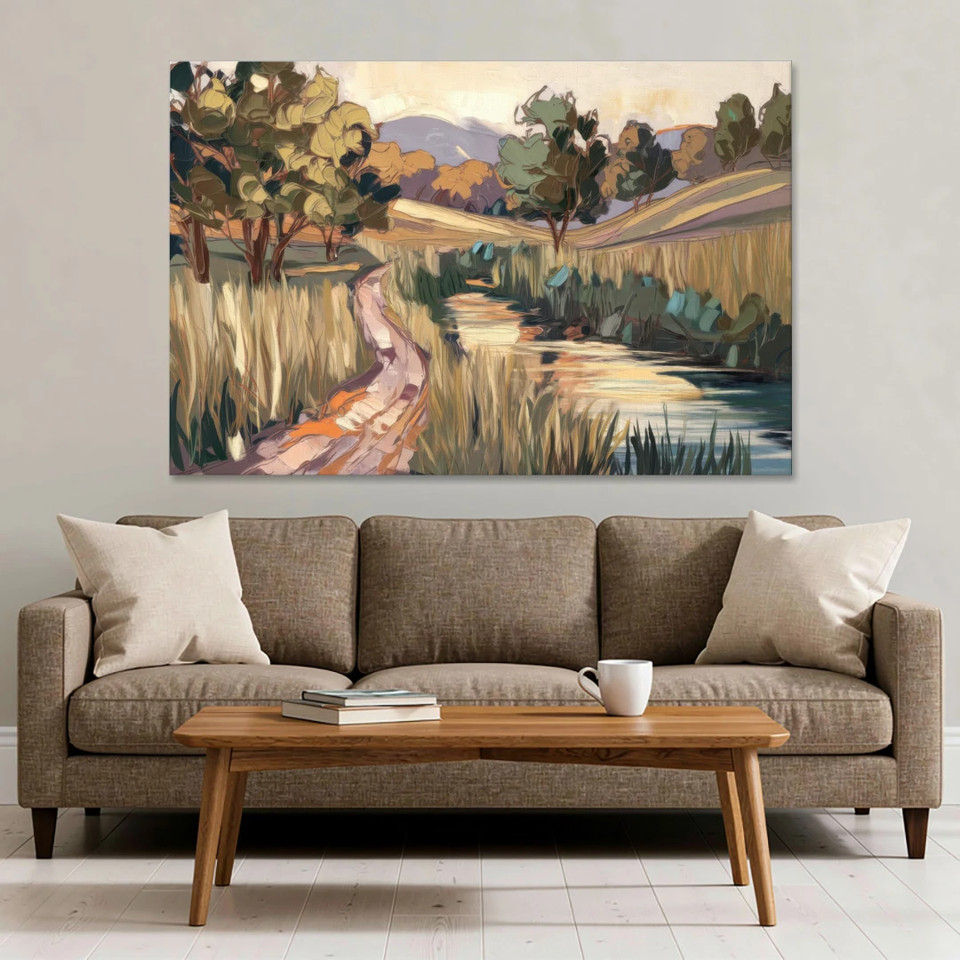 Plano Nature Trails - Canvas Wall Art - Sofa - 60x40