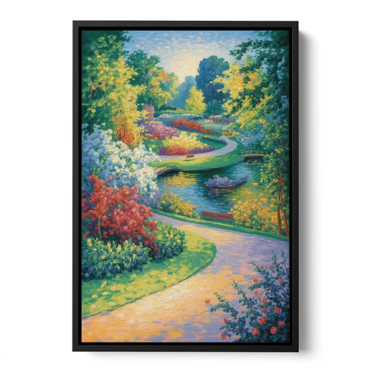 Planten un Blomen Bliss - Black Framed Canvas Wall Art - Front
