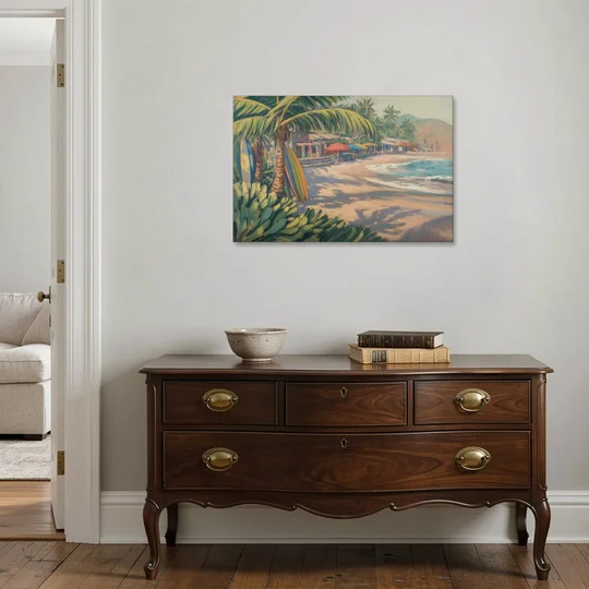 Playa Sayulita Palms - Canvas Wall Art - Coffee Table - 36x24