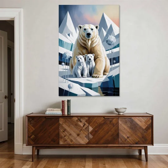 Polar Bear Majesty - Canvas Wall Art - Coffee Table - 40x60