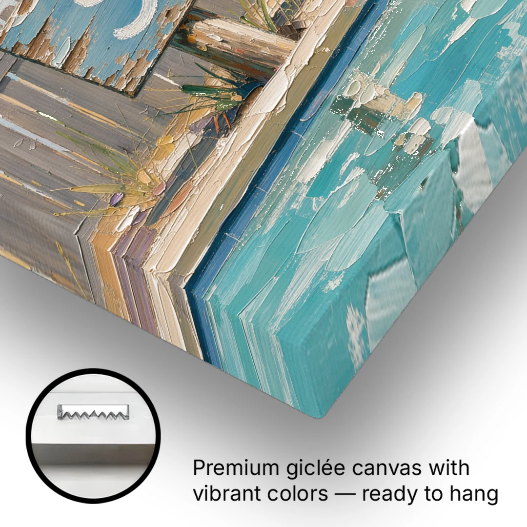 Pool Signs for Backyard Swim Club Board - Canvas Wall Art - Gallery Wrap Corner