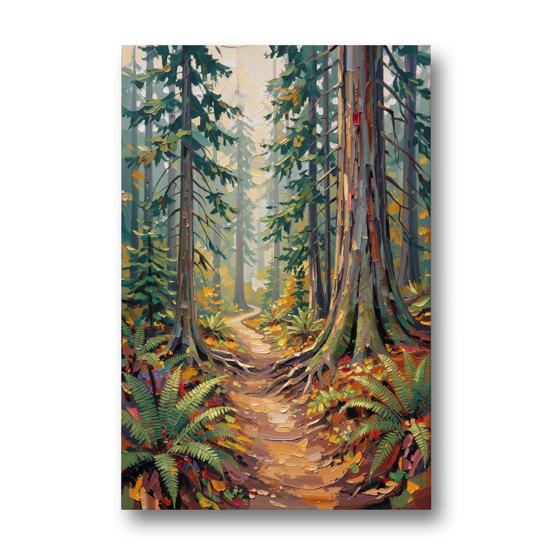 Portland Oregon Forests - Canvas Wall Art - Front
