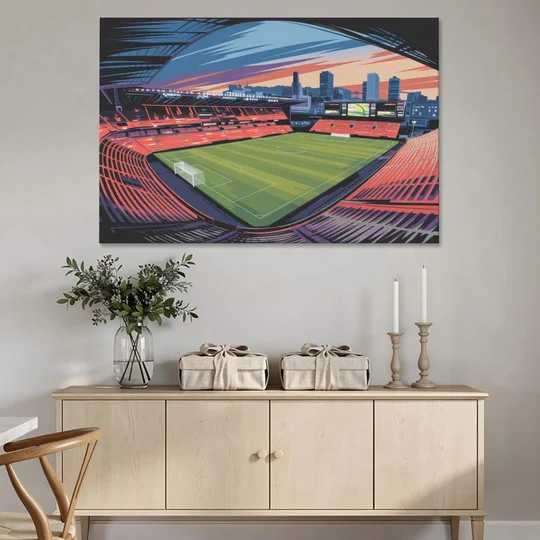 Portland Timbers Stadium View - Canvas Wall Art - Coffee Table - 60x40