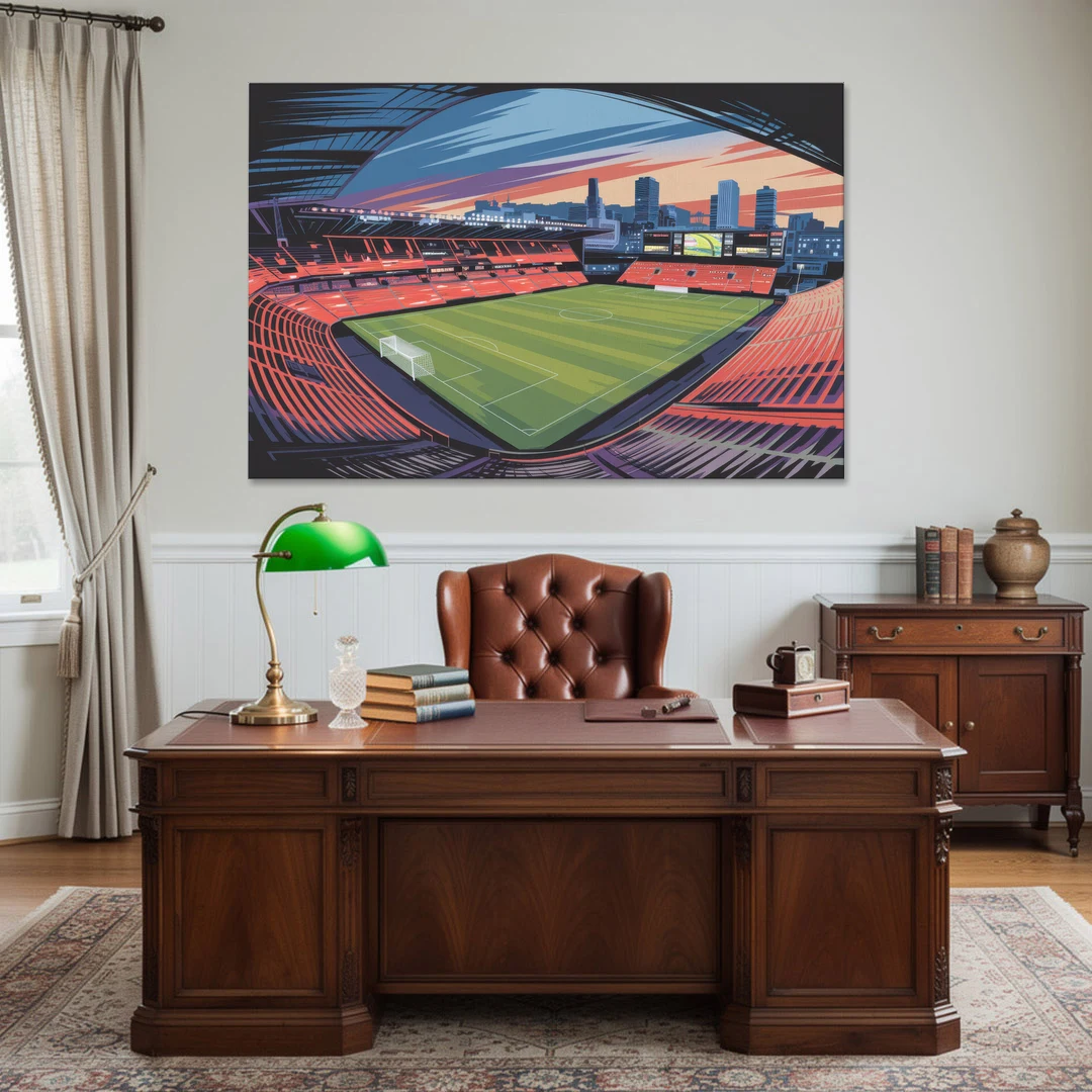 Portland Timbers Stadium View - Canvas Wall Art - Office - 60x40
