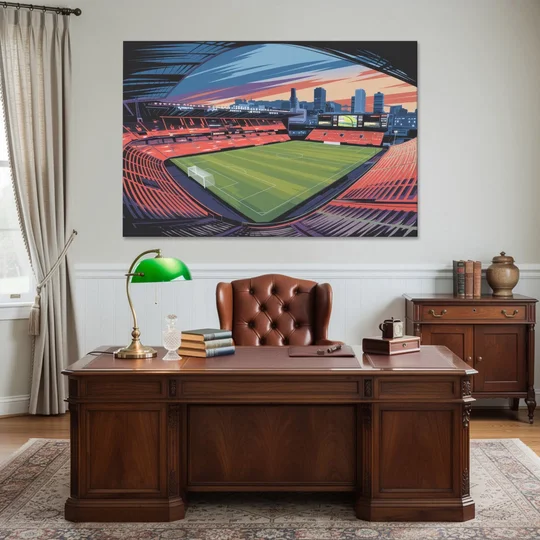 Portland Timbers Stadium View - Canvas Wall Art - Office - 60x40