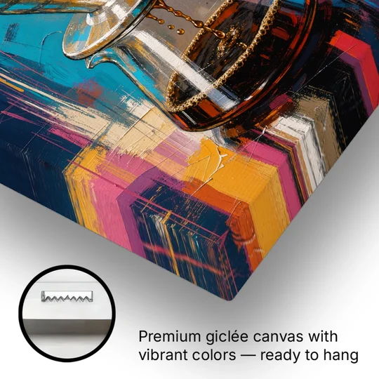 Pour-Over Coffee Ritual - Canvas Wall Art - Gallery Wrap Corner