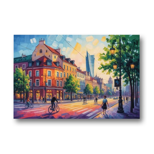 Praga District Vibe - Canvas Wall Art - Front