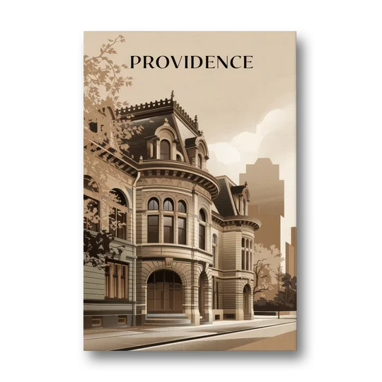 Providence Historic Architecture - Canvas Wall Art - Front