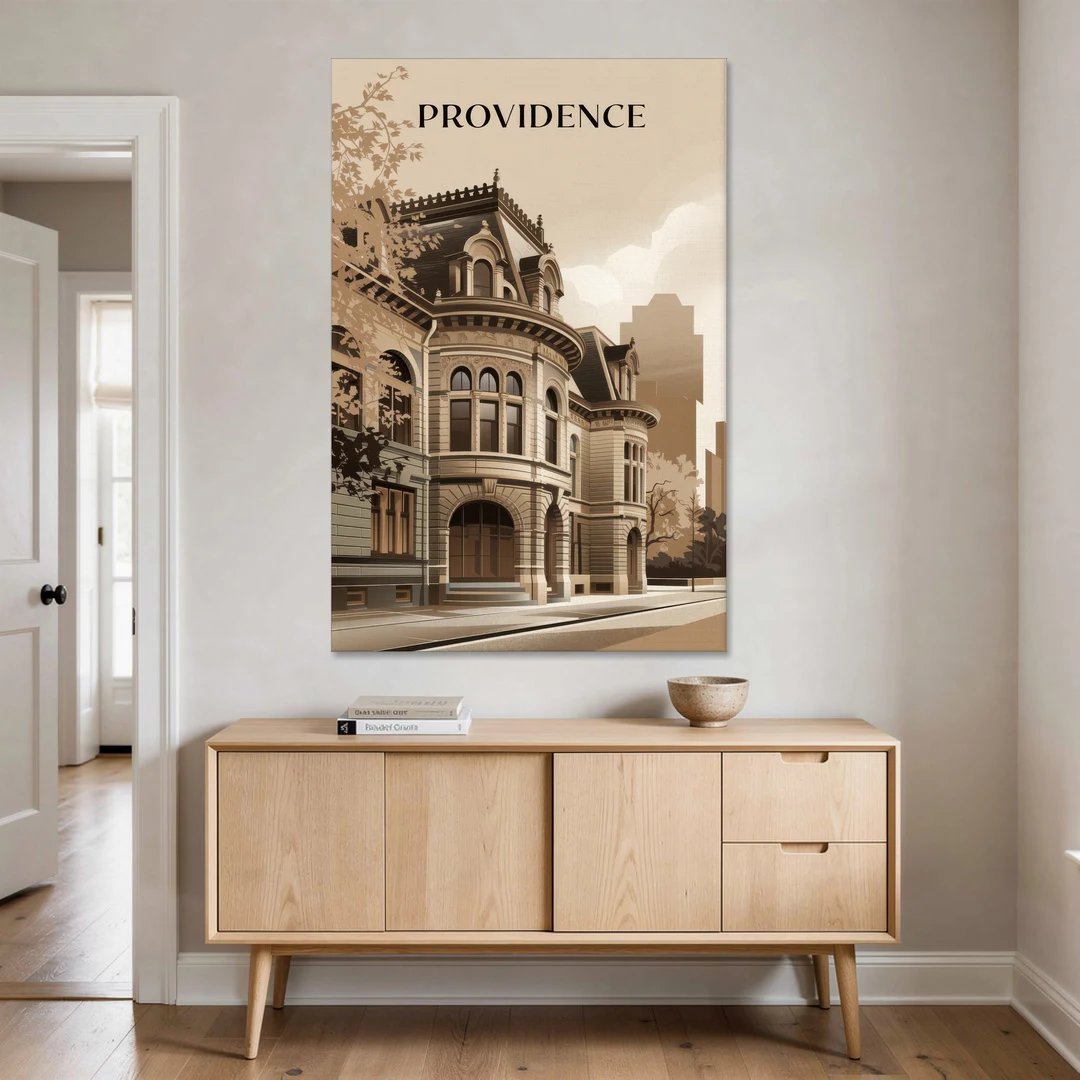 Providence Historic Architecture - Canvas Wall Art - Coffee Table - 40x60