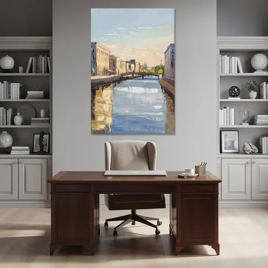 Providence Urban Landscape - Canvas Wall Art - Office - 40x60