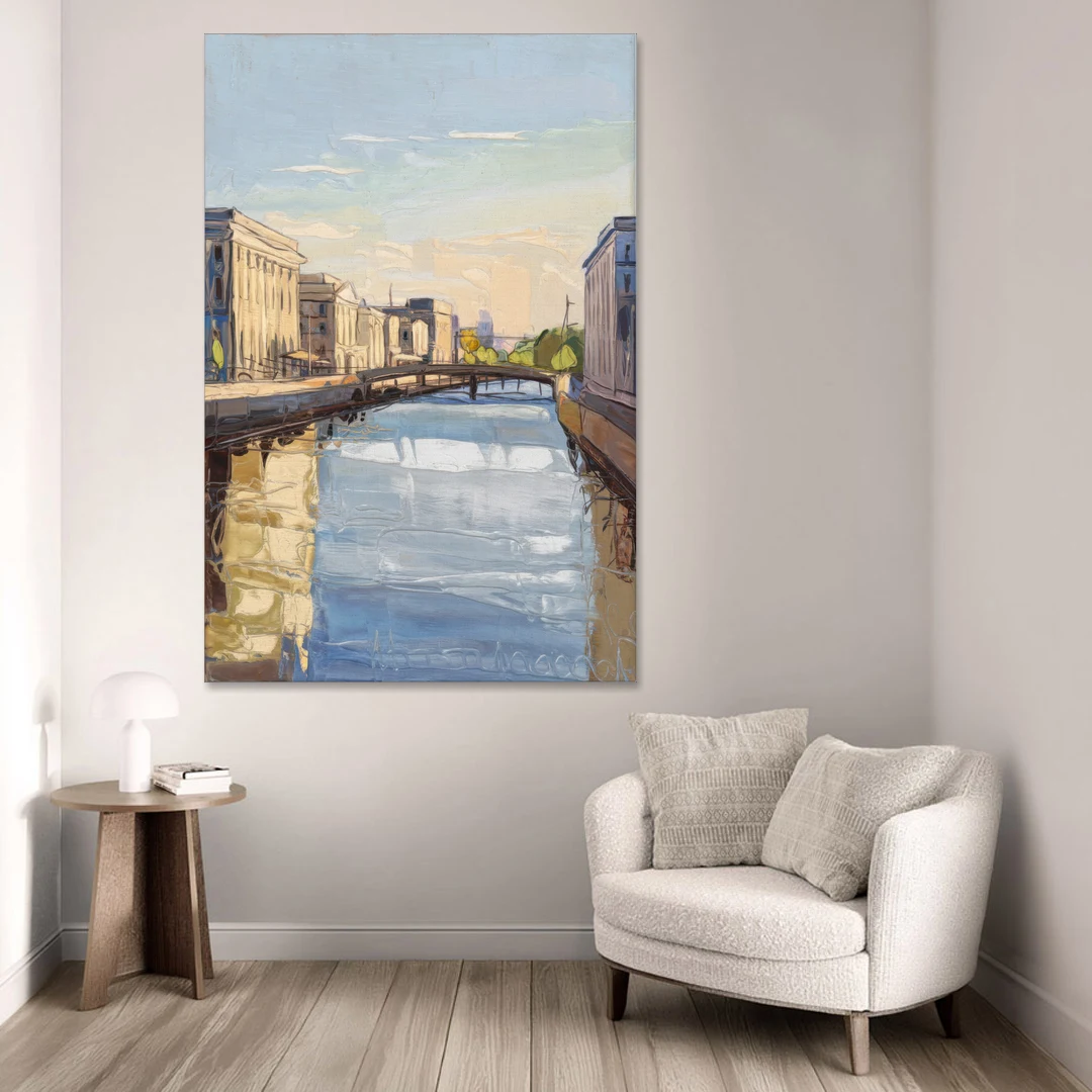 Providence Urban Landscape - Canvas Wall Art - Sofa - 40x60