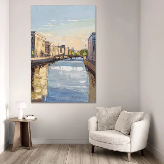 Providence Urban Landscape - Canvas Wall Art - Sofa - 40x60