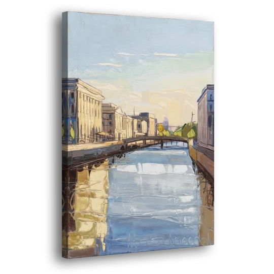 Providence Urban Landscape - Canvas Wall Art - Side