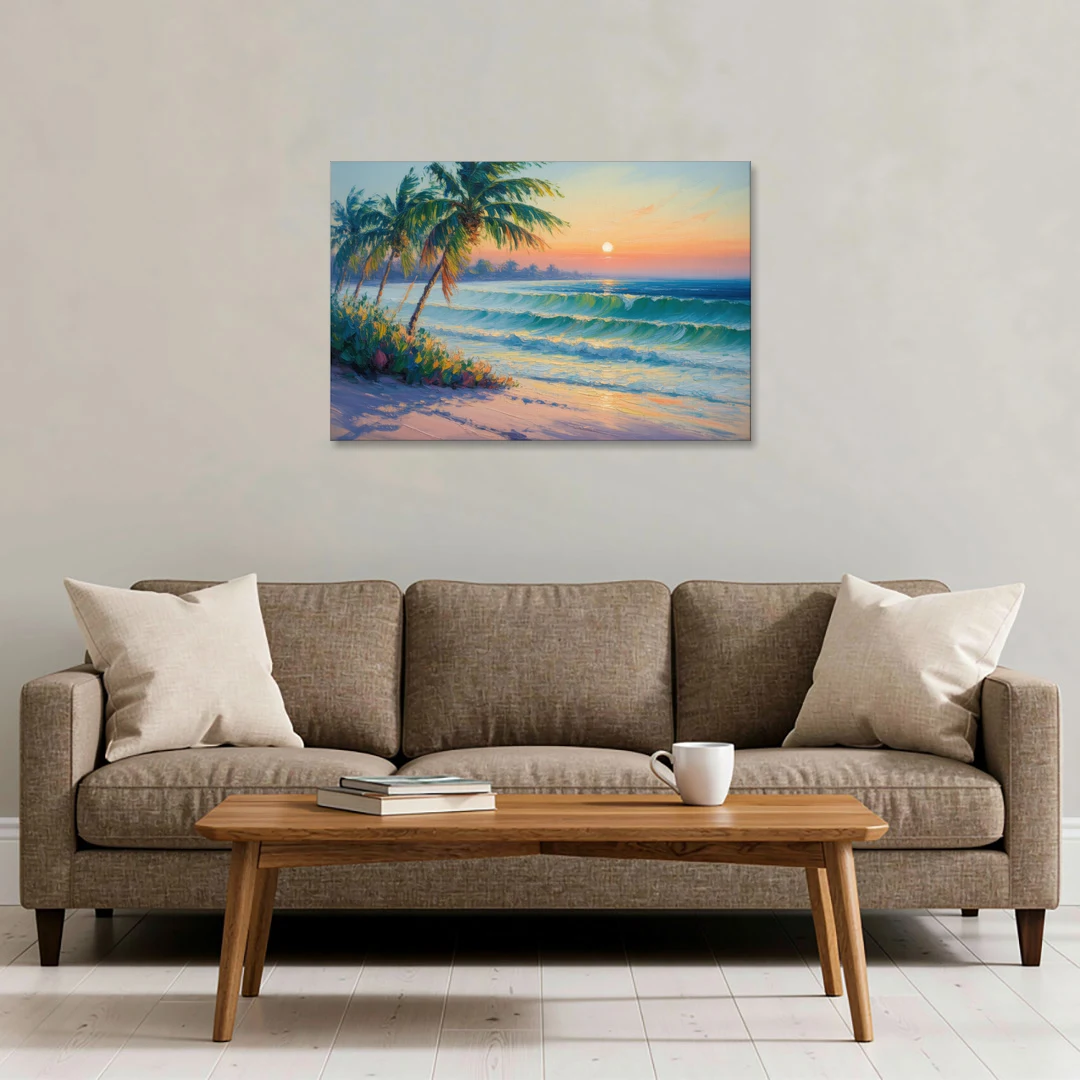 Punta Mita Sunrise - Canvas Wall Art - Sofa - 36x24