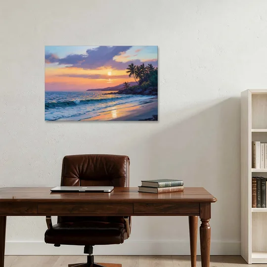 Punta Mita Sunset Coast - Canvas Wall Art - Office - 36x24