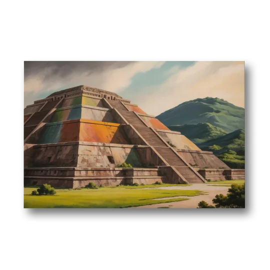 Pyramid of the Moon - Canvas Wall Art - Front