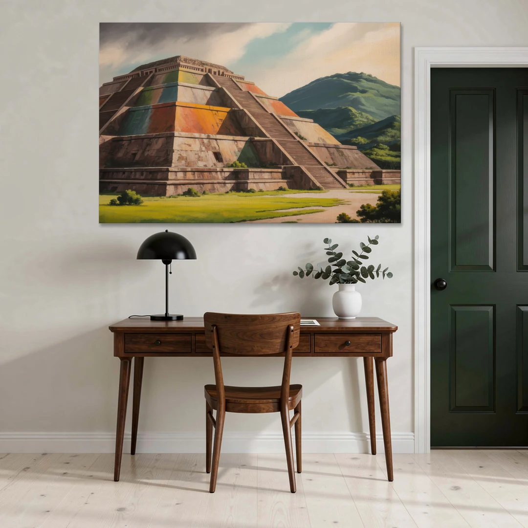 Pyramid of the Moon - Canvas Wall Art - Office - 60x40