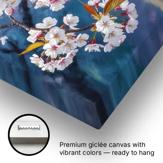 Queen Elizabeth Park Blossoms - Canvas Wall Art - Gallery Wrap Corner