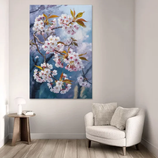Queen Elizabeth Park Blossoms - Canvas Wall Art - Sofa - 40x60