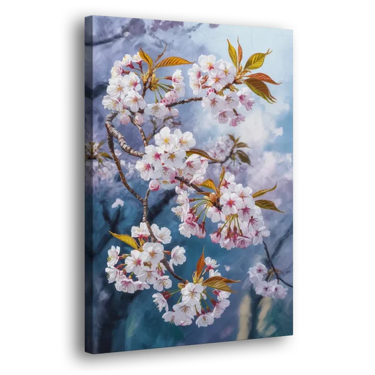 Queen Elizabeth Park Blossoms - Canvas Wall Art - Side