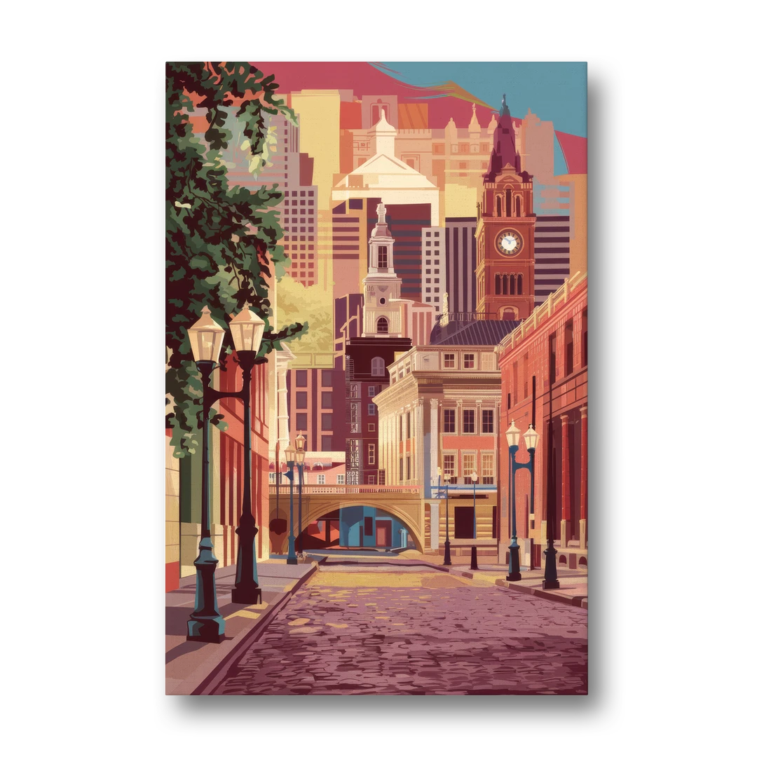 Richmond Historic District - Canvas Wall Art - Front