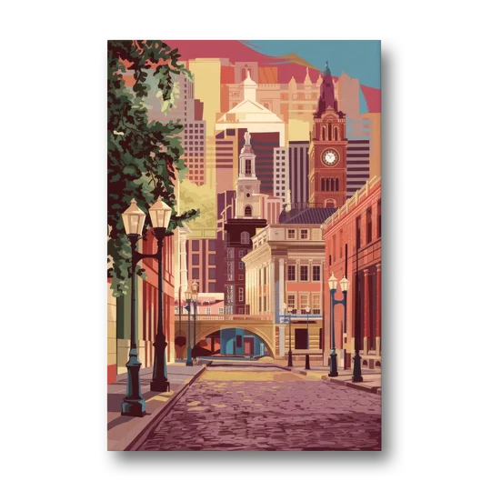 Richmond Historic District - Canvas Wall Art - Front