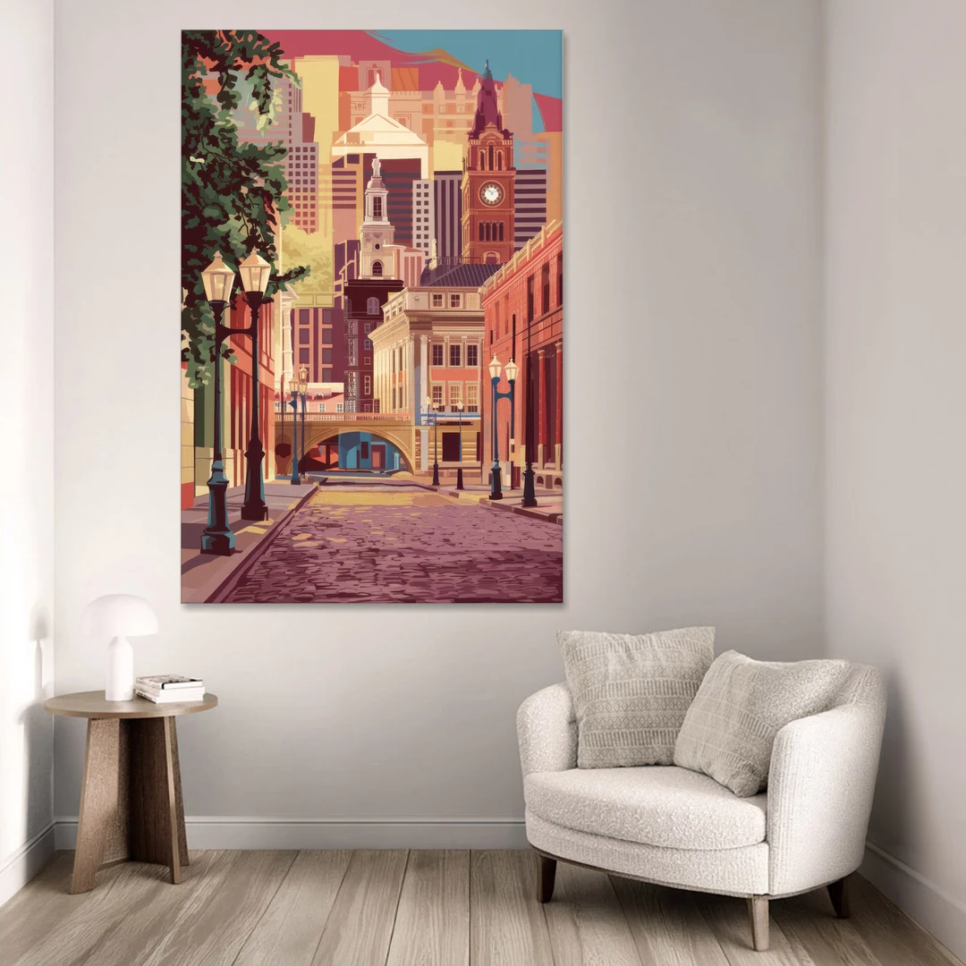 Richmond Historic District - Canvas Wall Art - Sofa - 40x60