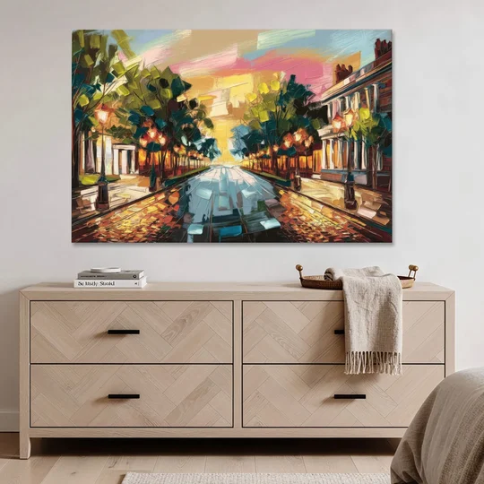 Richmond Monument Avenue - Canvas Wall Art - Coffee Table - 60x40