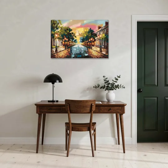 Richmond Monument Avenue - Canvas Wall Art - Office - 36x24